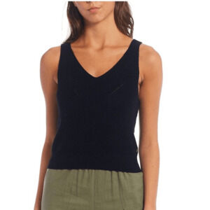 Roxy Black Crazy Glory Stretch Sweater Tank Top XL NWT (4208)